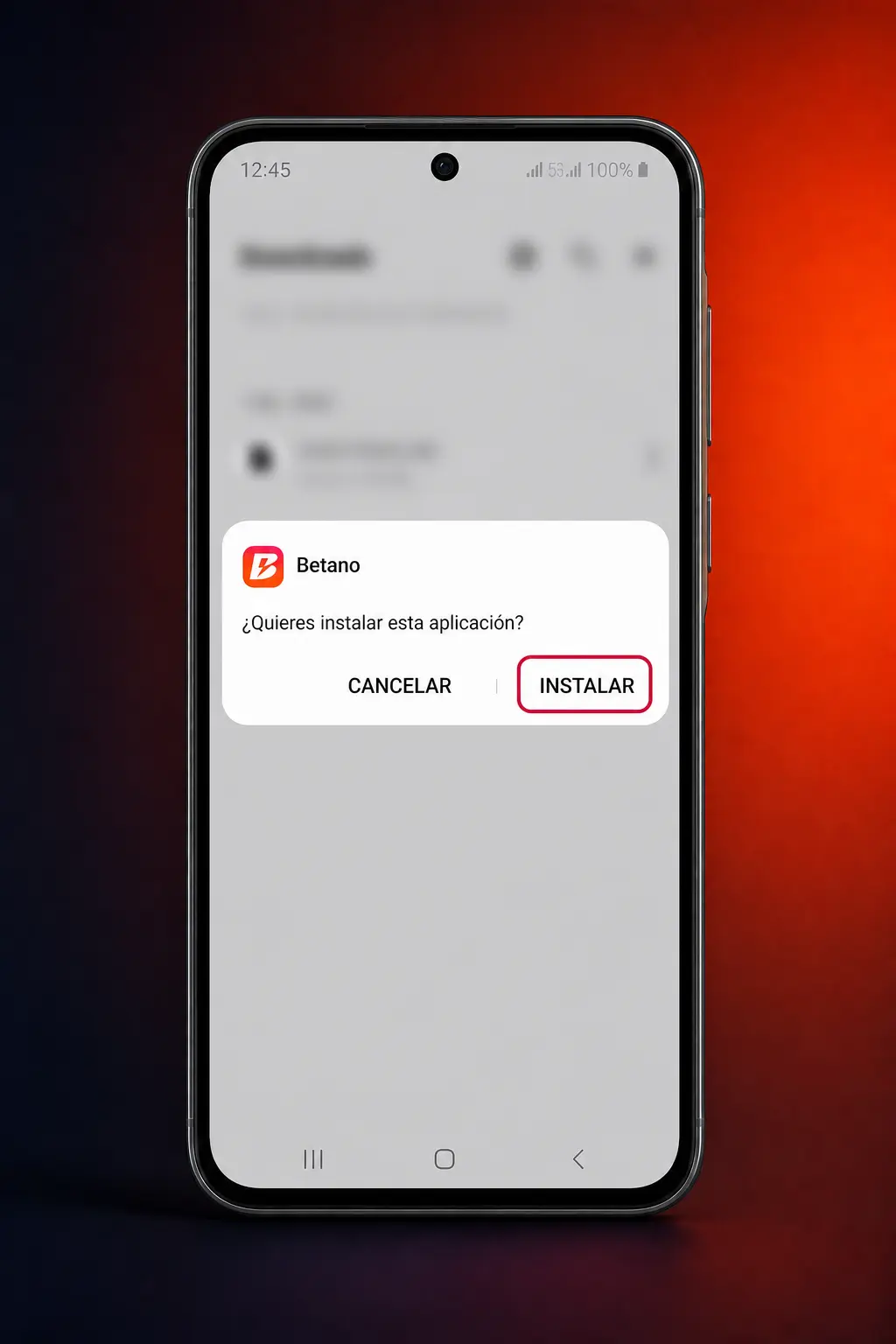Pasos para descargar e instalar la app Android de Betano desde el sitio oficial, habilitando fuentes desconocidas en el celular.