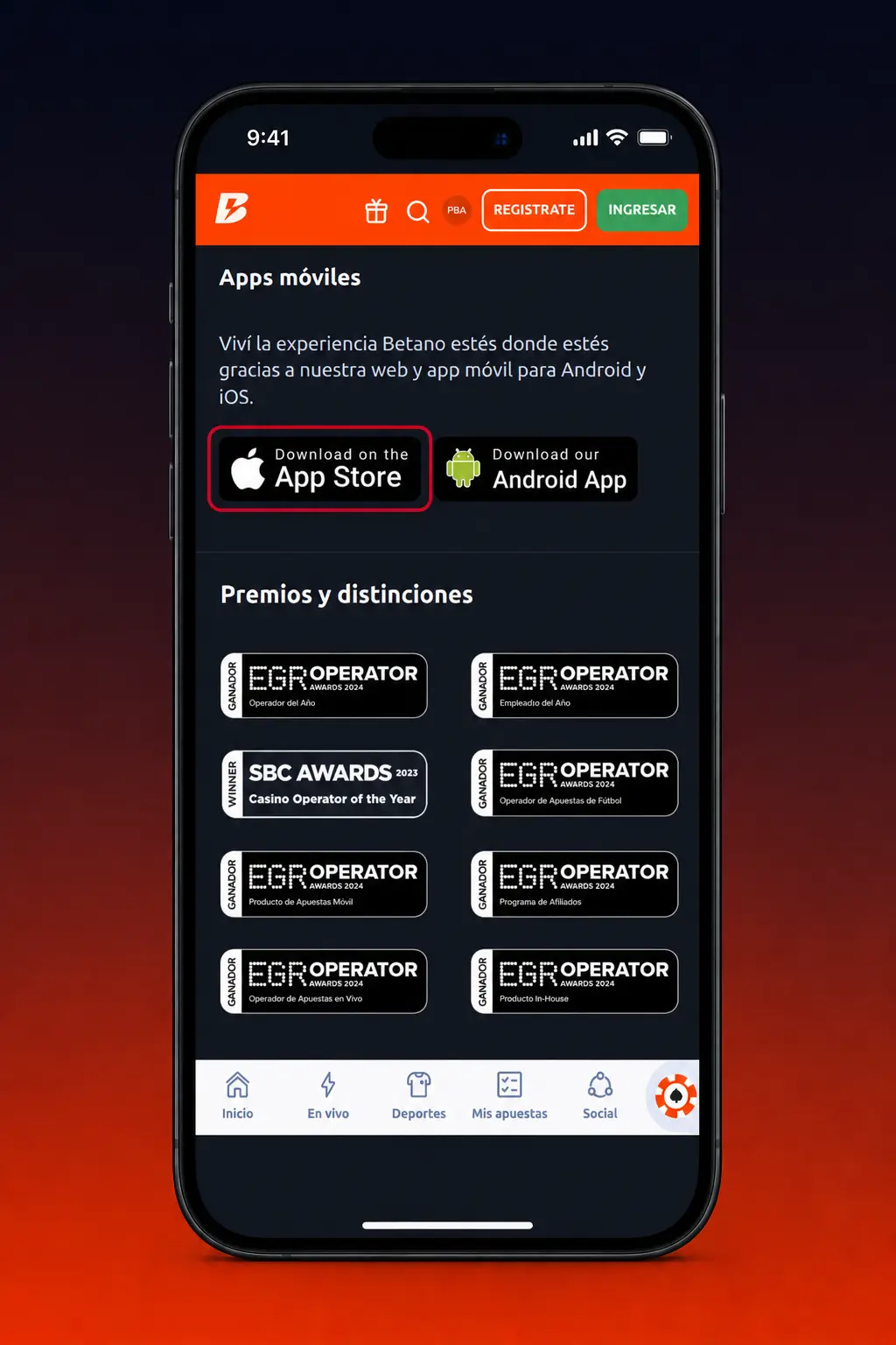 Pasos para instalar la app de Betano en iOS agregándola a la pantalla de inicio desde Safari en iPhone o iPad