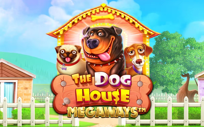 Aprovechá miles de líneas de pago con comodines pegajosos en The Dog House Megaways en Betano.