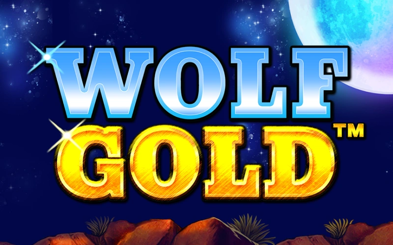 Buscá los pozos de jackpot bajo la luna en la tragamonedas Wolf Gold en Betano.